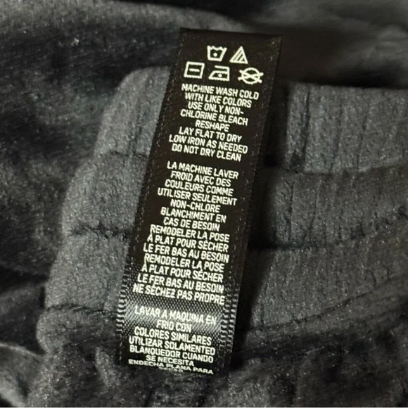 SKIMS Black Velour Jogger Pants Women's Size M Soot Elastic Waist AP-LEG-0887 - Picture 6 of 9